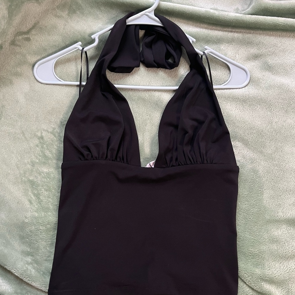 Black Halter Top